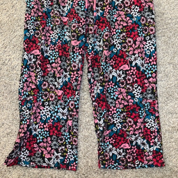 Cuddl Duds Smart Comfort Red, Pink & Blue Floral Pants size S - Picture 5 of 10